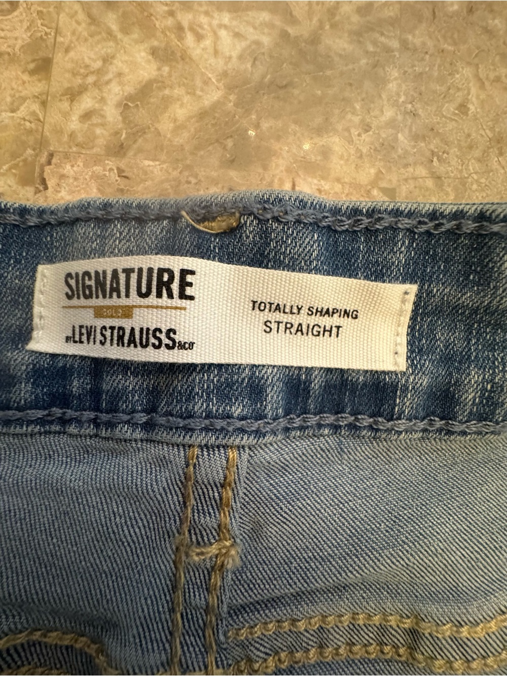 Signature by Levi Strauss Light Blue Skinny Jeans 16Long - Picture 4 of 9